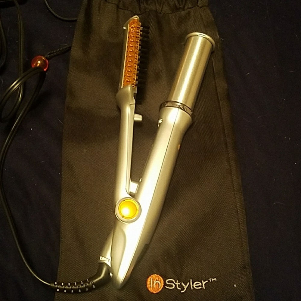 Instyler TITANIUM 1-Way Rotating Iron with bag